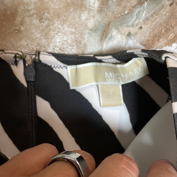 Zebra Neoprene Dress by Michael Kors - Picture 4 of 4